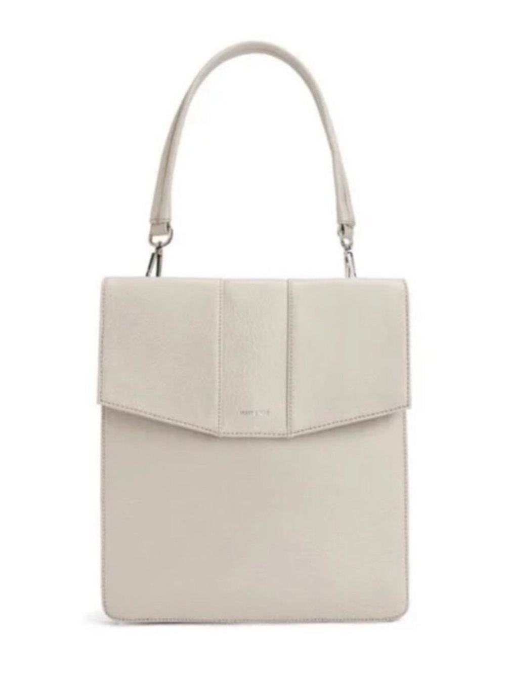 Matt & Nat Hamel Vegan Leather Bag cloud white 2 straps clip on/off